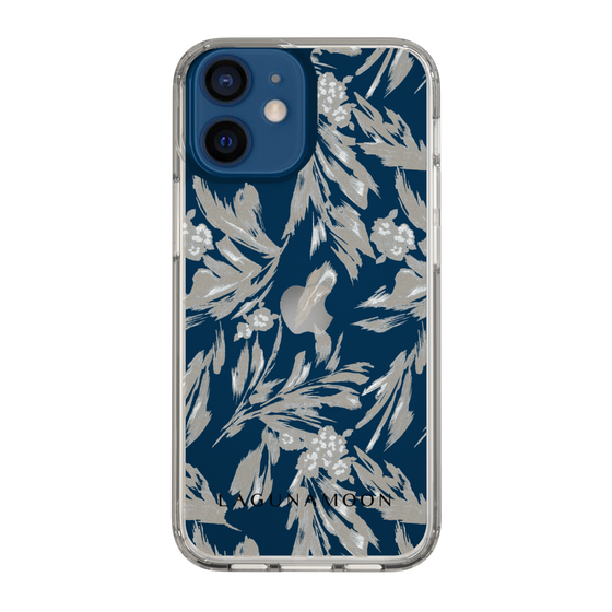 Slim Protection Case［ LAGUNAMOON - BotanicalJacquard - Clear×Beige ］
