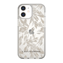 Slim Protection Case［ LAGUNAMOON - BotanicalJacquard - Clear×Beige ］