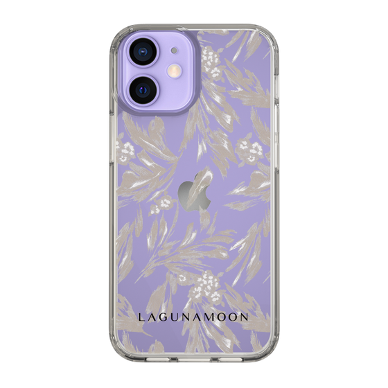 Slim Protection Case［ LAGUNAMOON - BotanicalJacquard - Clear×Beige ］