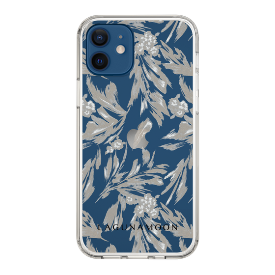Slim Protection Case［ LAGUNAMOON - BotanicalJacquard - Clear×Beige ］