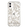 Slim Protection Case［ LAGUNAMOON - BotanicalJacquard - Clear×Beige ］