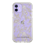 Slim Protection Case［ LAGUNAMOON - BotanicalJacquard - Clear×Beige ］