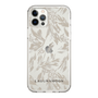 Slim Protection Case［ LAGUNAMOON - BotanicalJacquard - Clear×Beige ］
