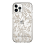 Slim Protection Case［ LAGUNAMOON - BotanicalJacquard - Clear×Beige ］