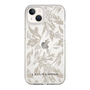 Slim Protection Case［ LAGUNAMOON - BotanicalJacquard - Clear×Beige ］