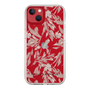 Slim Protection Case［ LAGUNAMOON - BotanicalJacquard - Clear×Beige ］