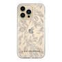 Slim Protection Case［ LAGUNAMOON - BotanicalJacquard - Clear×Beige ］