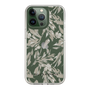 Slim Protection Case［ LAGUNAMOON - BotanicalJacquard - Clear×Beige ］