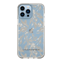 Slim Protection Case［ LAGUNAMOON - BotanicalJacquard - Clear×Beige ］