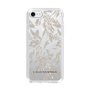 Slim Protection Case［ LAGUNAMOON - BotanicalJacquard - Clear×Beige ］