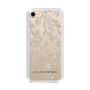Slim Protection Case［ LAGUNAMOON - BotanicalJacquard - Clear×Beige ］