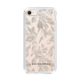Slim Protection Case［ LAGUNAMOON - BotanicalJacquard - Clear×Beige ］