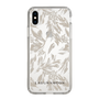 Slim Protection Case［ LAGUNAMOON - BotanicalJacquard - Clear×Beige ］