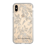 Slim Protection Case［ LAGUNAMOON - BotanicalJacquard - Clear×Beige ］