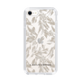 Slim Protection Case［ LAGUNAMOON - BotanicalJacquard - Clear×Beige ］