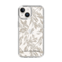 Slim Protection Case［ LAGUNAMOON - BotanicalJacquard - Clear×Beige ］