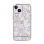 Slim Protection Case［ LAGUNAMOON - BotanicalJacquard - Clear×Beige ］