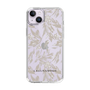 Slim Protection Case［ LAGUNAMOON - BotanicalJacquard - Clear×Beige ］