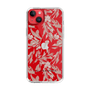 Slim Protection Case［ LAGUNAMOON - BotanicalJacquard - Clear×Beige ］
