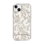 Slim Protection Case［ LAGUNAMOON - BotanicalJacquard - Clear×Beige ］