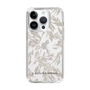 Slim Protection Case［ LAGUNAMOON - BotanicalJacquard - Clear×Beige ］