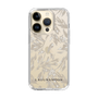 Slim Protection Case［ LAGUNAMOON - BotanicalJacquard - Clear×Beige ］