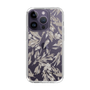 Slim Protection Case［ LAGUNAMOON - BotanicalJacquard - Clear×Beige ］