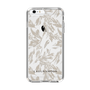 Slim Protection Case［ LAGUNAMOON - BotanicalJacquard - Clear×Beige ］