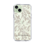 Slim Protection Case［ LAGUNAMOON - BotanicalJacquard - Clear×Beige ］