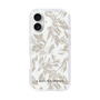 Slim Protection Case［ LAGUNAMOON - BotanicalJacquard - Clear×Beige ］