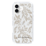 Slim Protection Case［ LAGUNAMOON - BotanicalJacquard - Clear×Beige ］