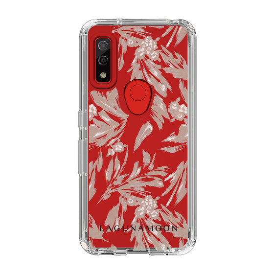 Slim Protection Case［ LAGUNAMOON - BotanicalJacquard - Clear×Beige ］