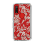 Slim Protection Case［ LAGUNAMOON - BotanicalJacquard - Clear×Beige ］