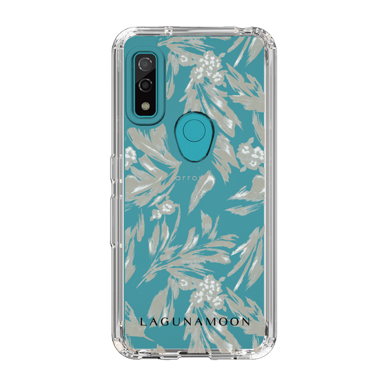 Slim Protection Case［ LAGUNAMOON - BotanicalJacquard - Clear×Beige ］