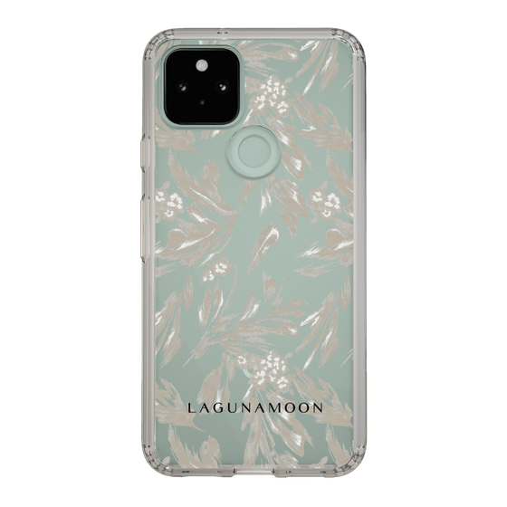 Slim Protection Case［ LAGUNAMOON - BotanicalJacquard - Clear×Beige ］