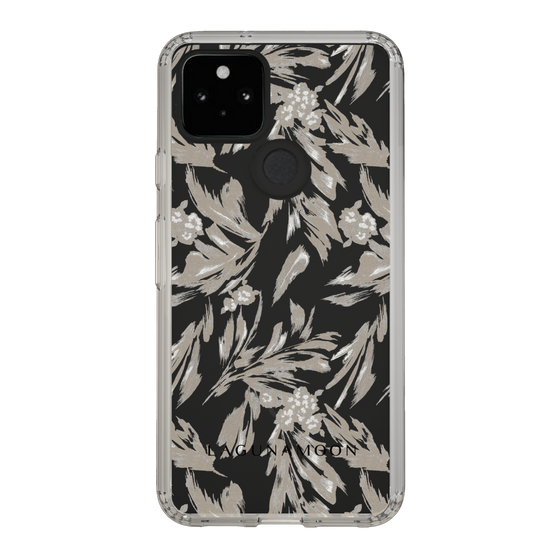Slim Protection Case［ LAGUNAMOON - BotanicalJacquard - Clear×Beige ］