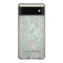 Slim Protection Case［ LAGUNAMOON - BotanicalJacquard - Clear×Beige ］