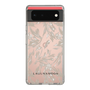 Slim Protection Case［ LAGUNAMOON - BotanicalJacquard - Clear×Beige ］