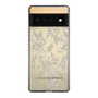 Slim Protection Case［ LAGUNAMOON - BotanicalJacquard - Clear×Beige ］