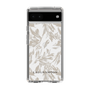 Slim Protection Case［ LAGUNAMOON - BotanicalJacquard - Clear×Beige ］
