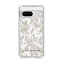 Slim Protection Case［ LAGUNAMOON - BotanicalJacquard - Clear×Beige ］