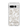 Slim Protection Case［ LAGUNAMOON - BotanicalJacquard - Clear×Beige ］
