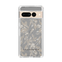 Slim Protection Case［ LAGUNAMOON - BotanicalJacquard - Clear×Beige ］