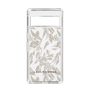 Slim Protection Case［ LAGUNAMOON - BotanicalJacquard - Clear×Beige ］