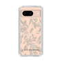 Slim Protection Case［ LAGUNAMOON - BotanicalJacquard - Clear×Beige ］
