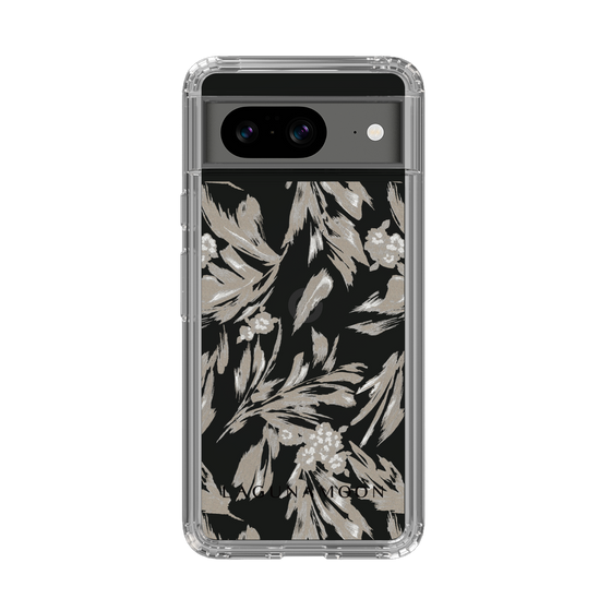 Slim Protection Case［ LAGUNAMOON - BotanicalJacquard - Clear×Beige ］