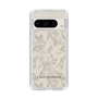 Slim Protection Case［ LAGUNAMOON - BotanicalJacquard - Clear×Beige ］