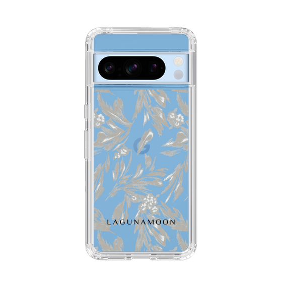 Slim Protection Case［ LAGUNAMOON - BotanicalJacquard - Clear×Beige ］