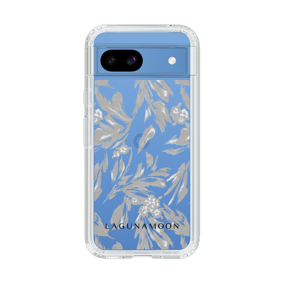Slim Protection Case［ LAGUNAMOON - BotanicalJacquard - Clear×Beige ］