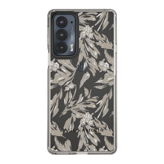 Slim Protection Case［ LAGUNAMOON - BotanicalJacquard - Clear×Beige ］
